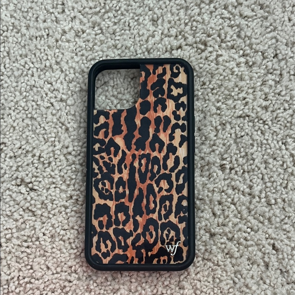 Wildflower iPhone 13 leopard case
